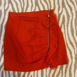 Red About Us Skirt